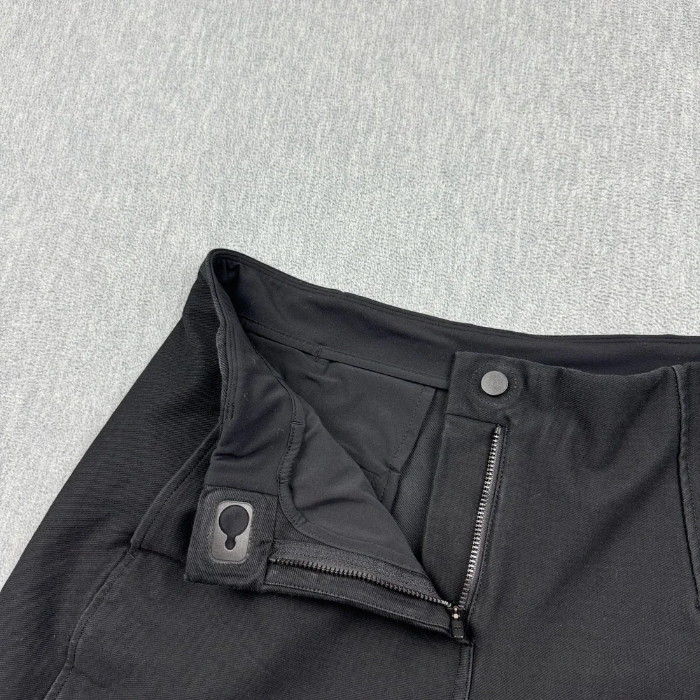 Lululemon Pants Women 6 Black Utilitech Relaxed Mid-Rise Trouser 7/8 Zip Pockets